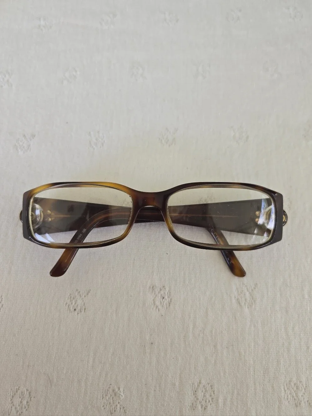 Gucci Women's Rectangular Glasses in Tortoise Shell Brown Vintage GG 3094
